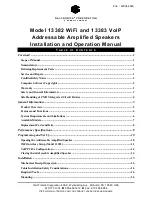 GAI-Tronics 13382 Installation And Operation Manual preview