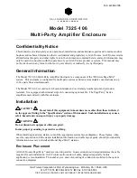 GAI-Tronics 7325-106 Manual preview