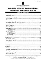 Preview for 2 page of GAI-Tronics IDA1000A Installation And Service Manual