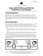 Preview for 1 page of GAI-Tronics LE100-FLR Manual