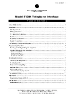 GAI-Tronics TI984 User Manual preview