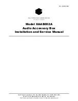 Preview for 1 page of GAI-Tronics XAAB002A Installation And Service Manual