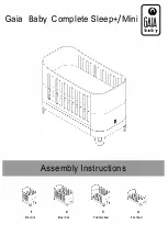 Предварительный просмотр 1 страницы Gaia Baby Complete Sleep+ Assembly Instructions Manual