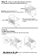 Предварительный просмотр 13 страницы Gaia Baby Complete Sleep+ Assembly Instructions Manual