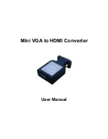 Preview for 1 page of Gaia Vision Mini VGA+3.5 Audio to HDMI Adapter User Manual