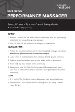 Preview for 3 page of Gaiam restore ON-THE-GO Setup, Workout Tips And Care & Safety Manual