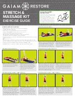 Preview for 2 page of Gaiam restore STRETCH & MASSAGE KIT Exercise Manual