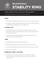 Gaiam 05-62181 Setup, Workout Tips And Care & Safety Manual preview