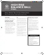 Gaiam BALANCE BALL 05-6255 Setup, Workout Tips And Care & Safety Manual предпросмотр