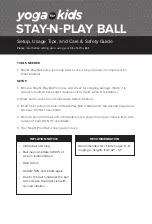 Gaiam STAY-N-PLAY Setup, Usage Tips, And Care & Safety Manual preview