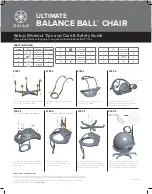 Предварительный просмотр 2 страницы Gaiam ULTIMATE BALANCE BALL CHAIR Setup, Workout Tips And Care & Safety Manual