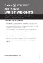 Preview for 2 page of Gaiam Wellbeing 05-62328 Setup, Workout Tips And Care & Safety Manual