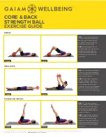 Предварительный просмотр 2 страницы Gaiam Wellbeing Core & Back Strength Ball Exercise Manual