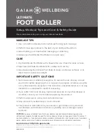 Предварительный просмотр 2 страницы Gaiam Wellbeing Ultimate Foot Roller Use And Care And Safety Manual