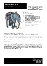 Gainsborough Elephant H306 Instructions preview