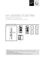 Gainsborough G+ LOCKSET Installation Instructions Manual preview