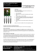 Gainsborough L121 Quick Start Manual preview