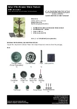 Preview for 1 page of Gainsborough Solar 3 Tier Bronze Water Feature Instructions For Use