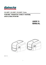 Gainscha GA-2408T Series User Manual preview