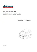 Gainscha GE-2408D Series User Manual preview