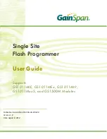 Предварительный просмотр 1 страницы GainSpan GS1011MIE User Manual