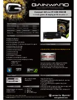 Preview for 1 page of Gainward GEFORCE GTX 680 2048MB Datasheet