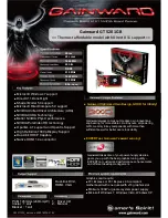 Gainward GT 520 1024MB Brochure preview