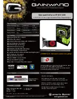 Gainward GT 620 1024MB Brochure preview