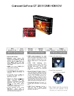 Gainward GT220 512MB GDDR3 Brochure preview