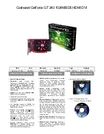 Gainward GT240 1024MB GDDR5 Brochure preview