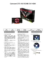 Gainward GTS 450 512MB Brochure preview