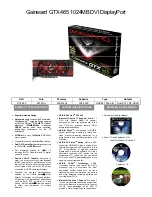 Gainward GTX 465 1024MB GDDR5 Brochure preview