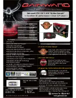 Preview for 1 page of Gainward GTX 550 TI 1024MB GOLDEN SAMPLE Brochure