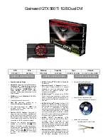 Gainward GTX 560 TI 1024MB GDDR5 Brochure preview