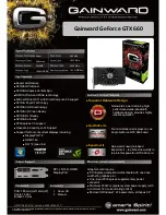 Gainward GTX 660 Brochure preview