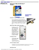 Preview for 1 page of Gainward Hollywood@Home TV2GO Specifications