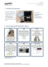 Preview for 3 page of Gait up PhysiGait Lab User Manual