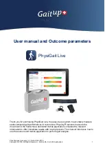 Gait up PhysiGait Live User Manual And Outcome Parameters preview