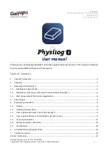 Gait up Physilog 5 User Manual preview