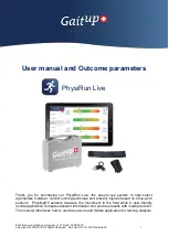 Preview for 1 page of Gait up PhysiRun Live User Manual And Outcome Parameters