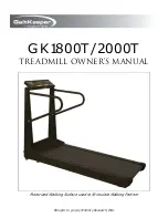 Preview for 1 page of GaitKeeper GK1800T Owner'S Manual