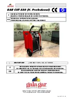 gala gar CUT 550 Technical Instruction Manual preview