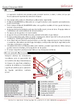 Предварительный просмотр 4 страницы gala gar Gala Cleaner 800 Technical Instruction Manual