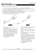 Предварительный просмотр 10 страницы gala gar Gala Cleaner 800 Technical Instruction Manual