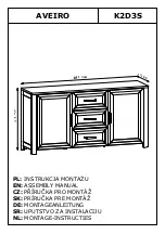 Preview for 1 page of GALA MEBLE AVEIRO K2D3S Assembly Manual