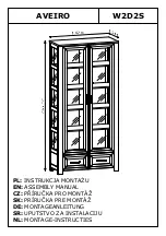 Preview for 1 page of GALA MEBLE AVEIRO W2D2S Assembly Manual