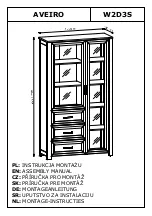 GALA MEBLE AVEIRO W2D3S Assembly Manual предпросмотр