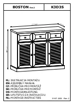 GALA MEBLE BOSTON K3D3S Assembly Manual предпросмотр