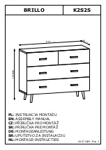 GALA MEBLE BRILLO K2S2S Assembly Manual предпросмотр