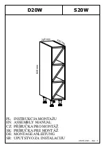 Preview for 1 page of GALA MEBLE D20W Assembly Manual